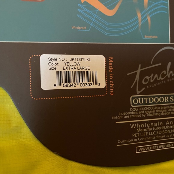 Touchdog Quantum-Ice Full-Bodied Adj 3M Reflective Dog Jacket-Blackshark Tech - Picture 4 of 4